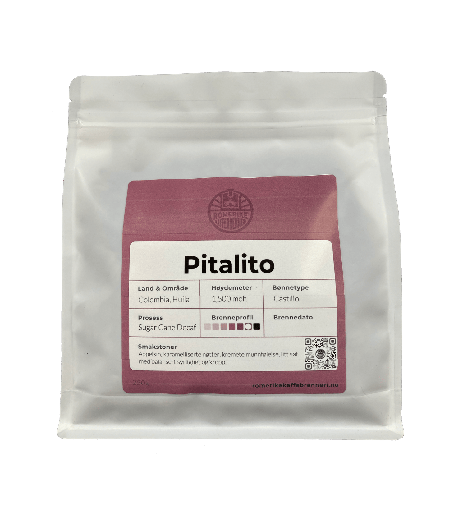 Pitalito (Decaf Espresso) - Romerike Kaffebrenneri AS